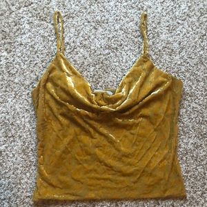 Urban Outfitters Velvet Cowl Neck Top